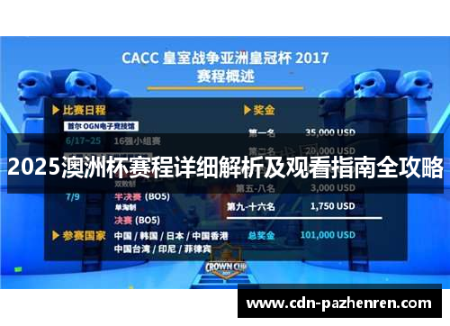 2025澳洲杯赛程详细解析及观看指南全攻略 2025澳洲杯赛程详细解析及观看指南全攻略